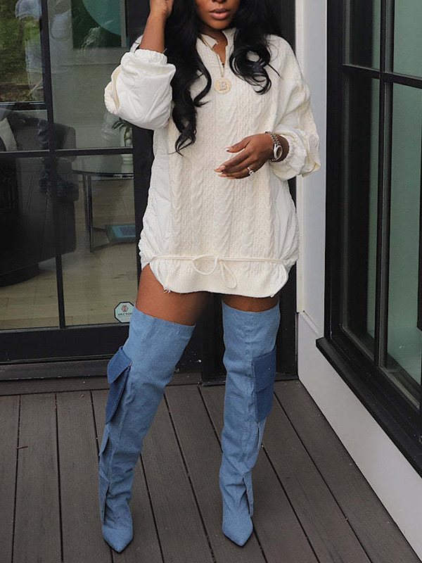 Knit Combo Top
