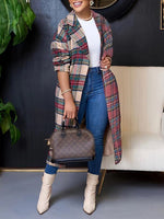 Plaid Combo Overcoat
