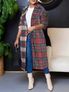 Plaid Combo Overcoat