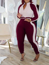Two-Tone Zip Top & Pants Set