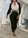 Two-Tone Zip Top & Pants Set