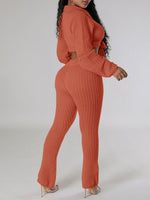 Knit Tied Top & Pants Set