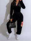 Plaid Combo Velvet 2PC Set