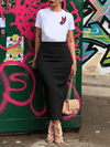 Solid Pencil Skirt