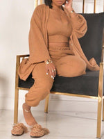 Fuzzy 3PC Pants Set